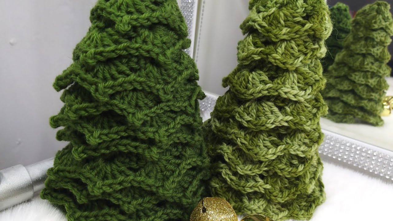 Cómo tejer un árbol de navidad