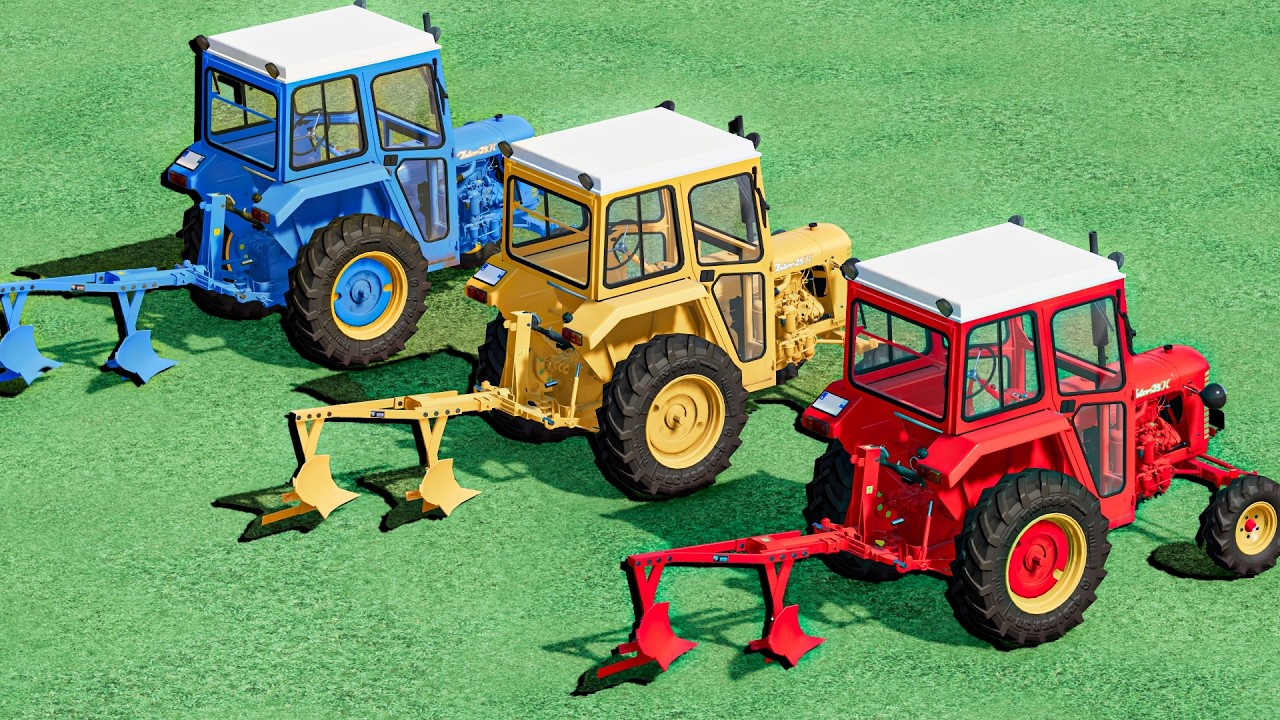 MINI TRACTORS OF COLORS - FUNNY PLOW with ZETOR TRACTORS - FS22