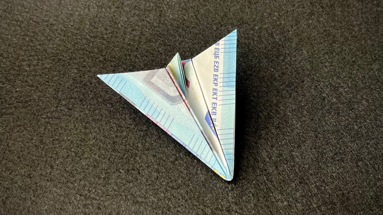 Geldscheine falten für Geldgeschenke ✈️ Flugzeug 🛩️ einfach Geld falten zum Geburtstag