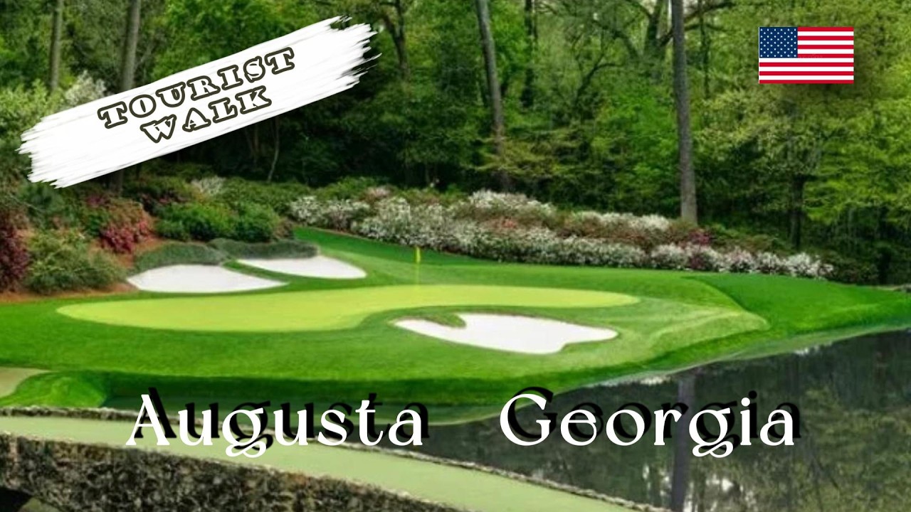 ⛳ 🇺🇸 Walking Tour of Downtown Augusta, Georgia - America