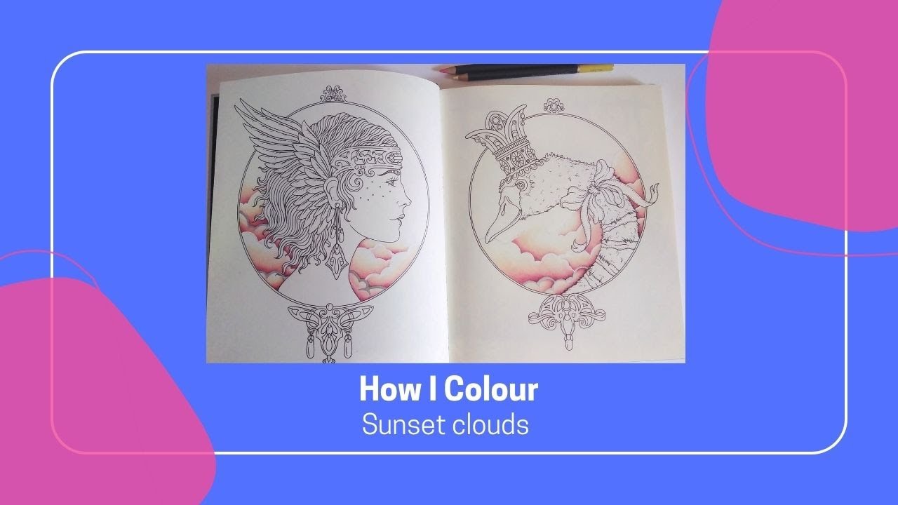 How I Colour - Sunset clouds with Castle Art gold pencils