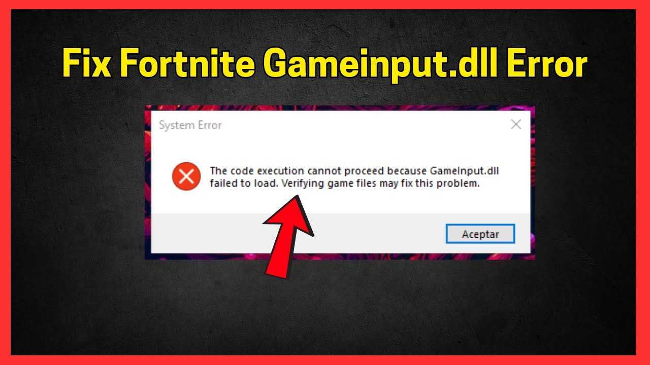 Исправление ошибки &laquo;Невозможно продолжить выполнение кода, так как Gameinput.dll не удалось загру...