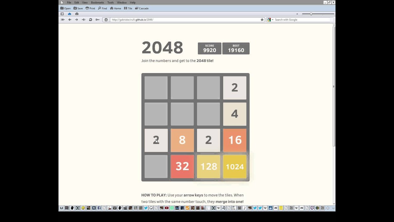 Winning 2048