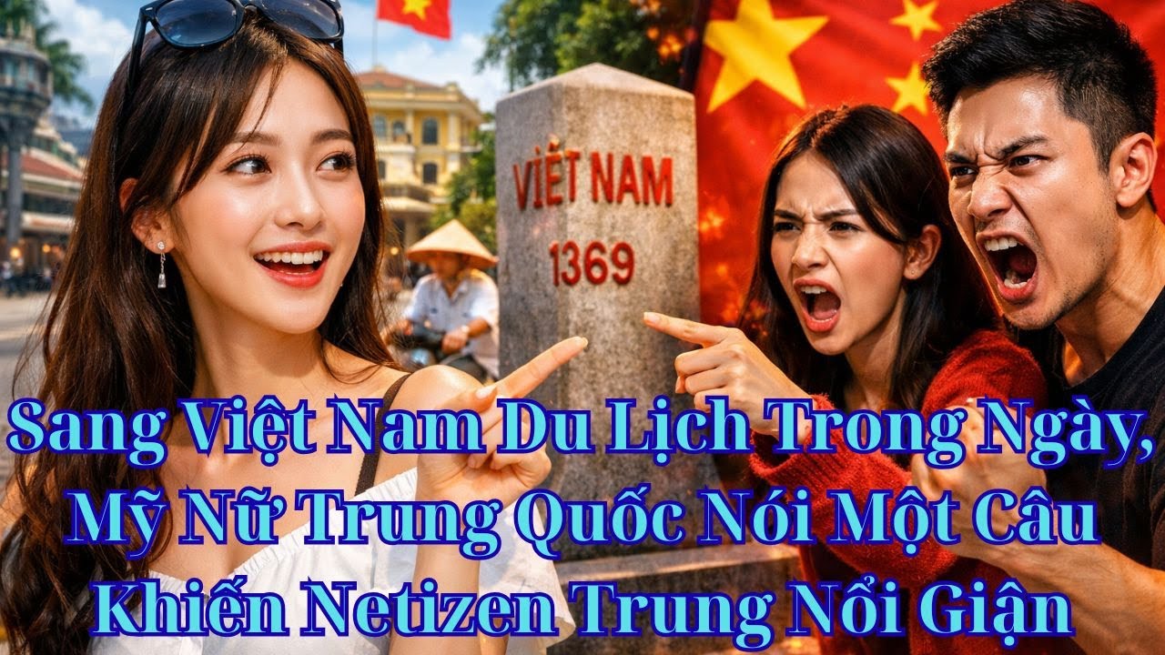 Sang Việt Nam Du Lịch Trong Ngày, Mỹ Nữ Trung Quốc Nói Một Câu Khiến Netizen Trung Nổi Giận