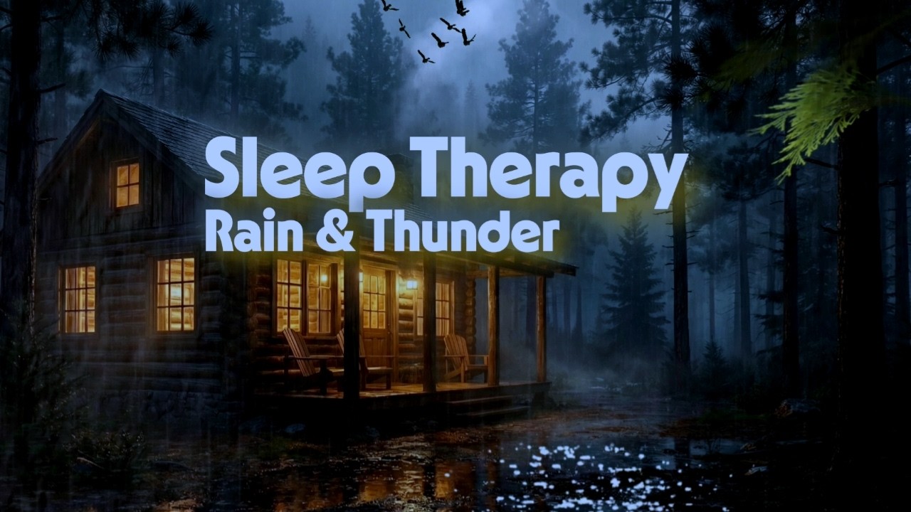 Rain Sounds For Sleeping 99% | Fall Asleep Fast and Relax With Heavy Rain & Thunderstorm At Night