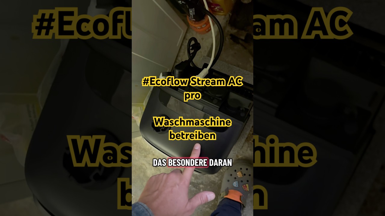 #Ecoflow Stream AC pro - Waschmaschine anschlie&szlig;en #balkonkraftwerk #diy #haus #tips