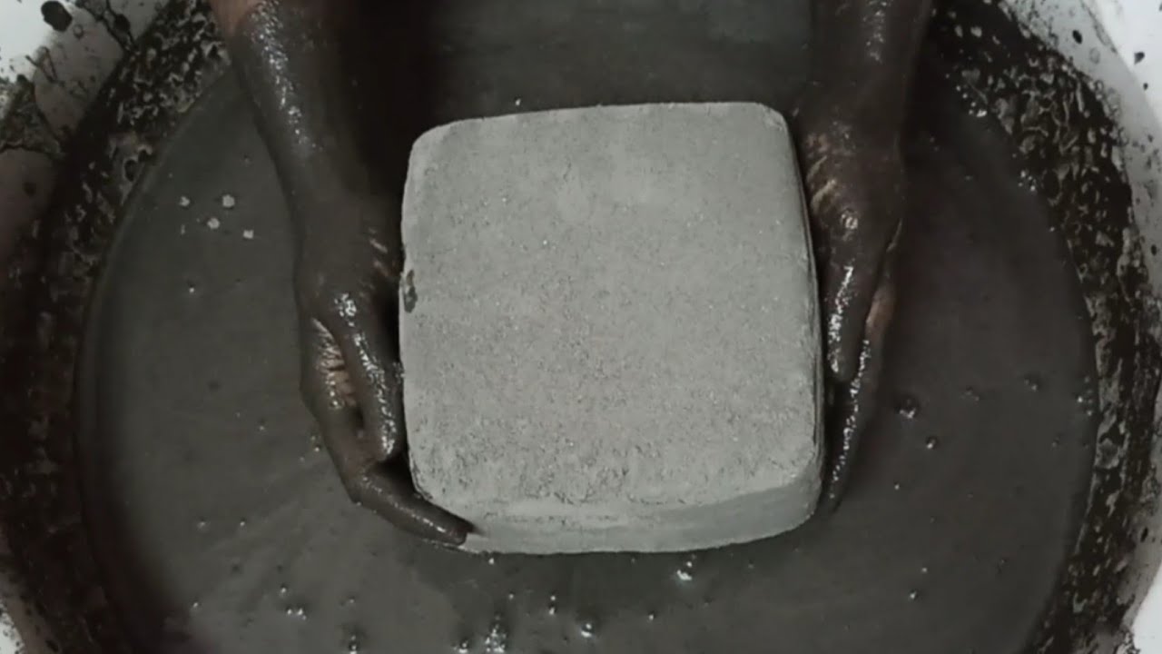 Soft Dusty🌪️💨Powdery🖤Ashes🖤Sand Big Blocks Crumbling+Dipping in 💦 & Paste Mixing/Playing ASMR #788