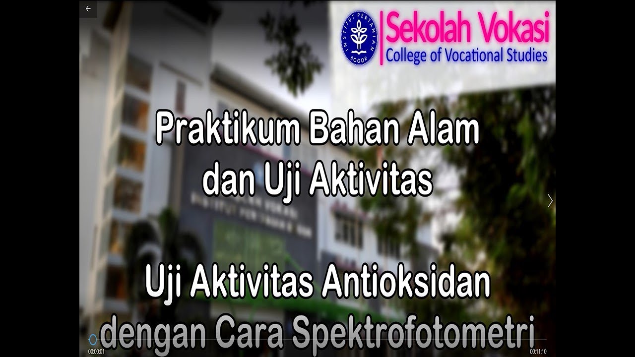 Praktikum KBA dan Uji Aktivitas: Uji Aktivitas Antioksidan
