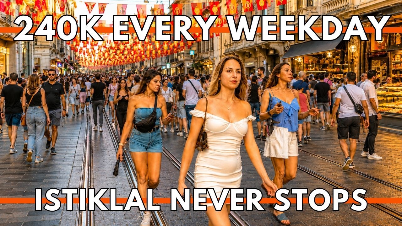 ISTANBUL TURKEY 2026 4K WALKING TOUR | İstiklal Street Where 240,000 People Walk Every Weekday