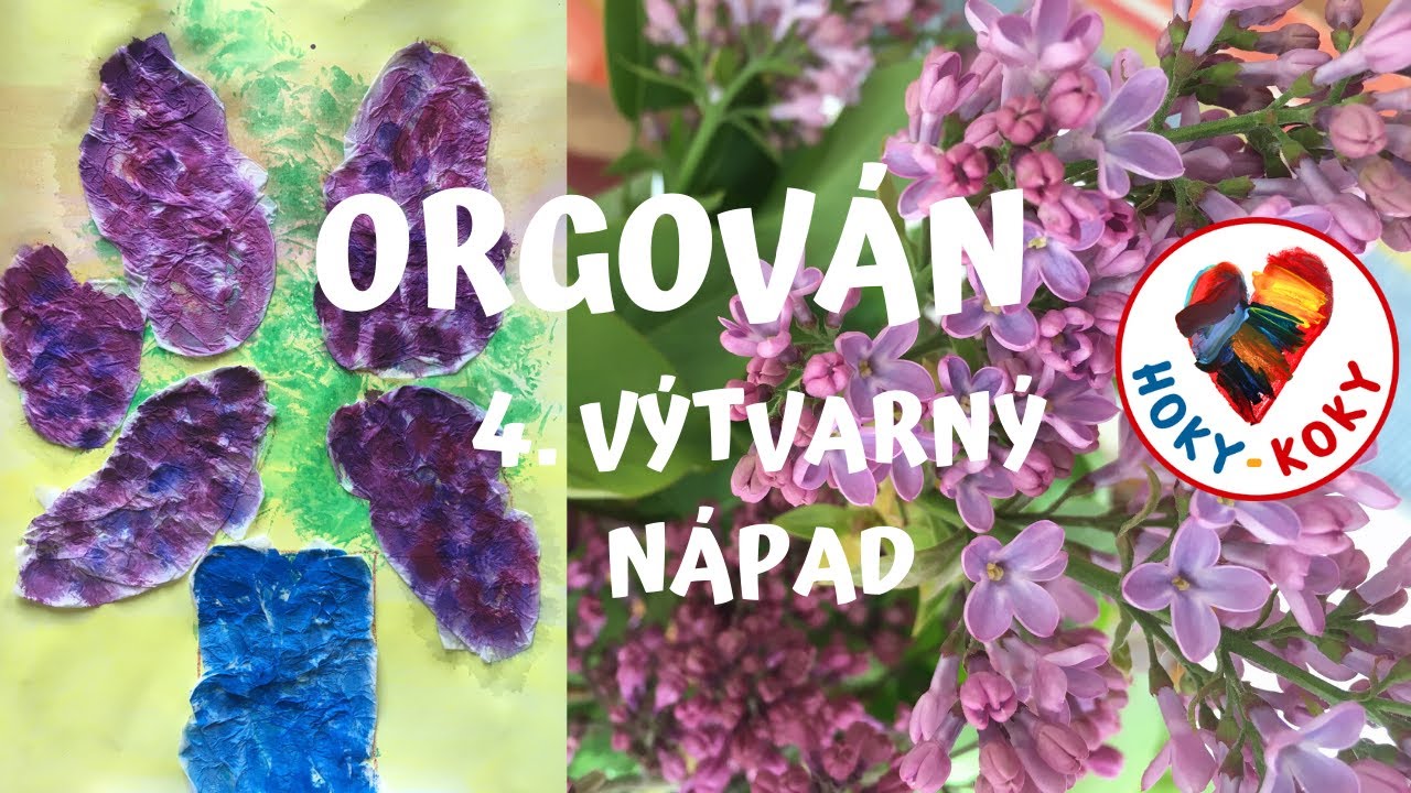 4  ORGOVÁN - výtvarný nápad pre deti, kombinovaná technika maľby a lepenia