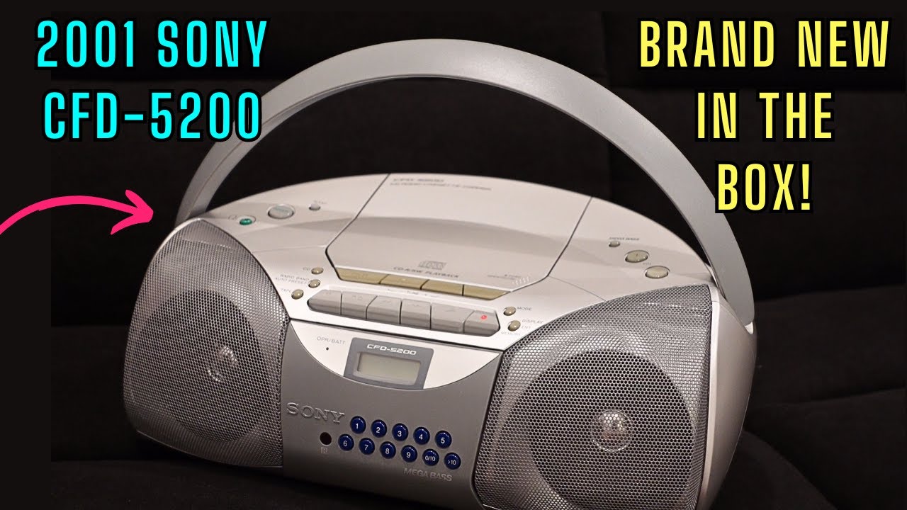 A BRAND NEW 2001 Sony Boombox UNBOXING + TESTING