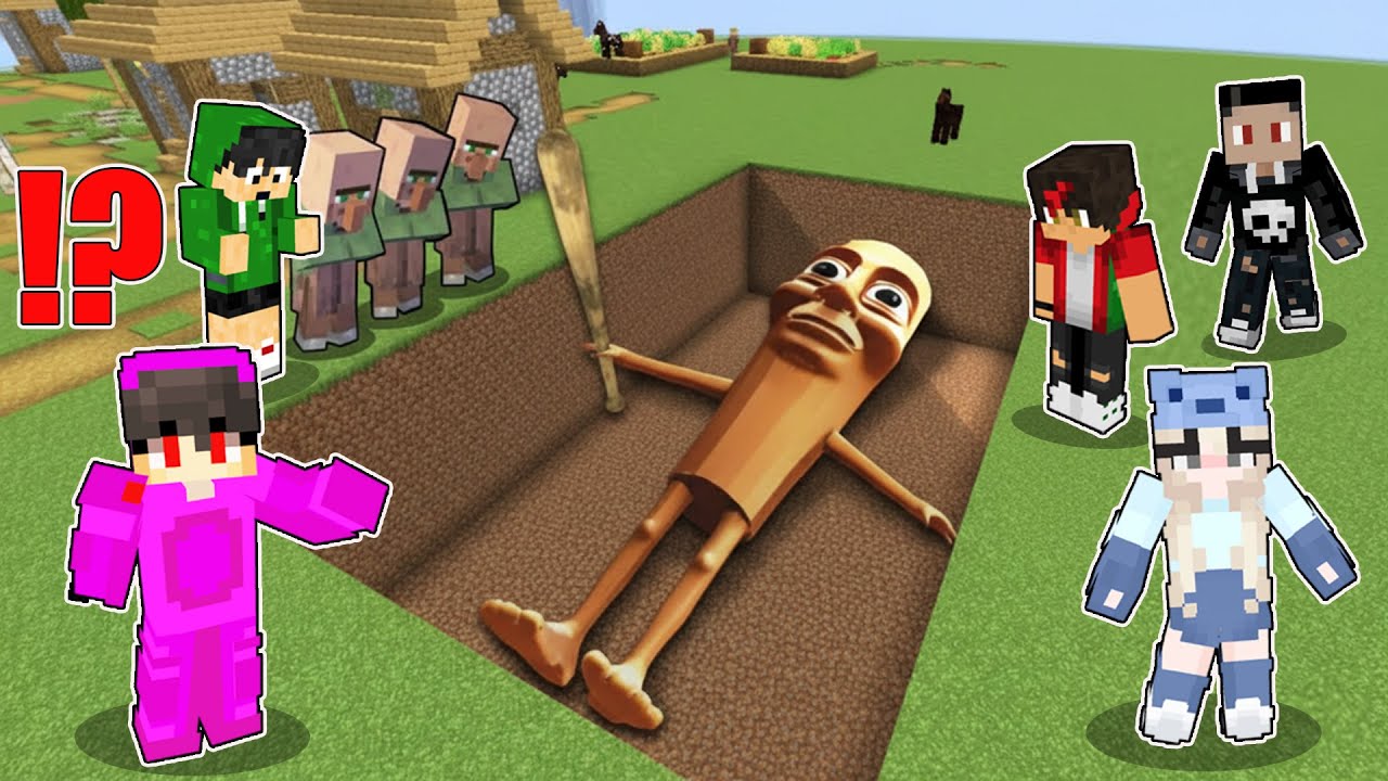 We Found A Scary Buried GIANT TUNG TUNG SAHUR in Minecraft! (Tagalog)