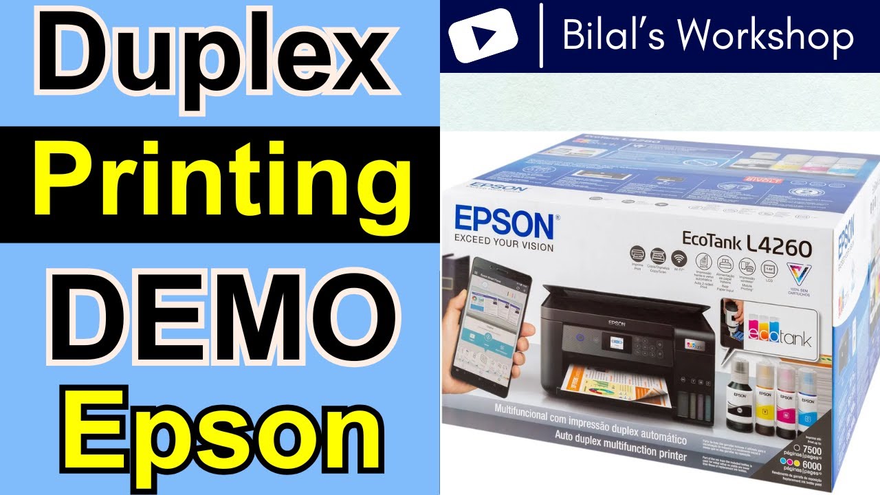 Duplex Printing Demo Epson L4260 Printer