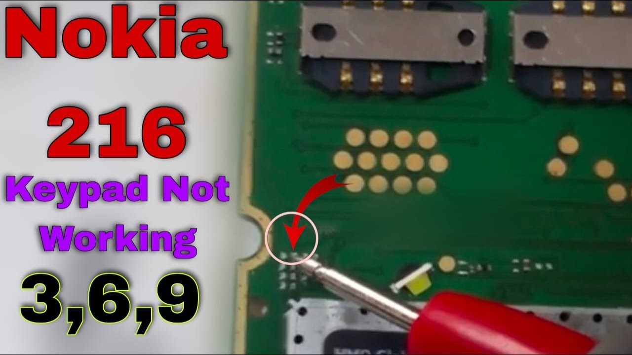 Nokia 216 Keypad 369 Not Working | Nokia 216 Button Problem 🤭