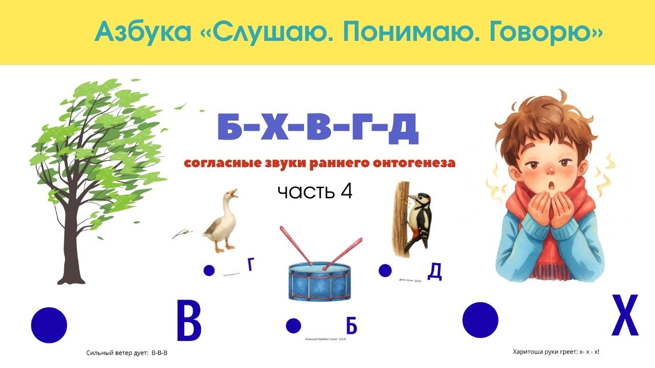 Азбука «Слушаю. Понимаю. Говорю» | Часть 4:  Буквы Б-Х-Г-В-Д