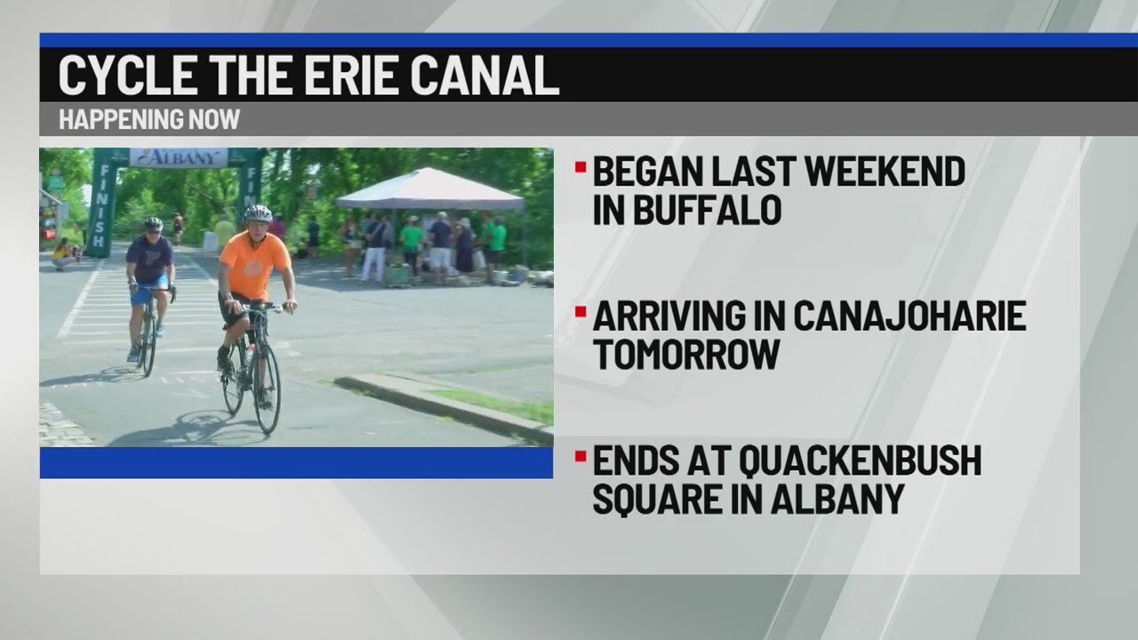Cycle the Erie Canal making its way to the Capital Region