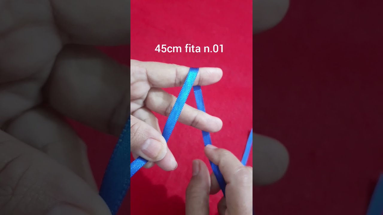 La&ccedil;o de Cetim Duplo com os Dedos/Artesanatos #Shorts