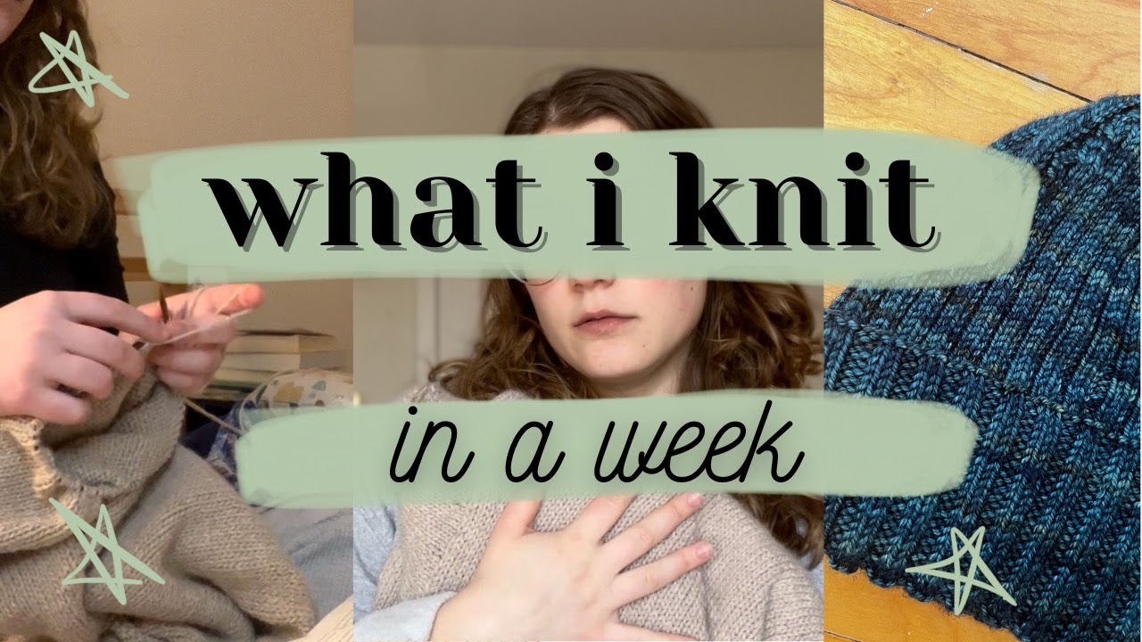 what I knit in a week // chatty knitting vlog feat. knitting with handspun, Lakes Pullover