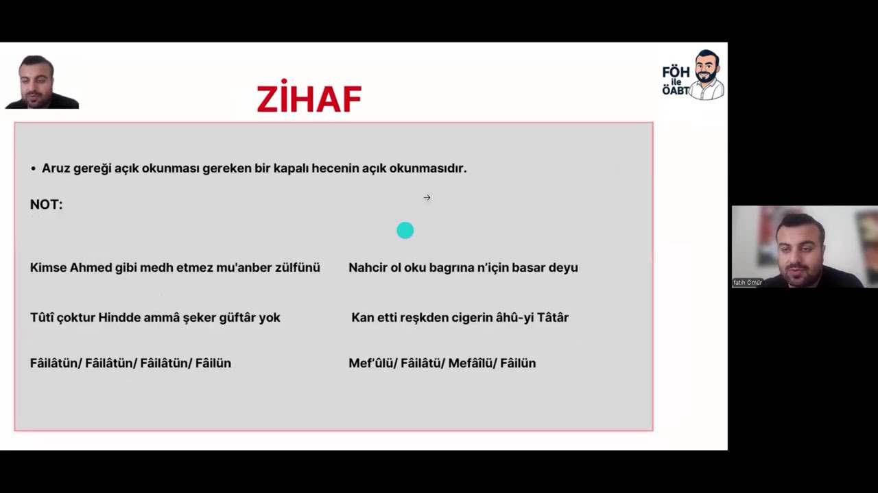 1) ESKİ TÜRK EDEBİYATINDA ARUZ -  EDEBİYAT & TÜRKÇE ÖABT 2026