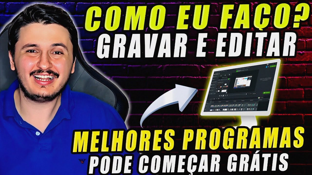 Como eu faço para Gravar e Editar Vídeos do YouTube? | Melhor programa gravar tela | Celular Webcam 