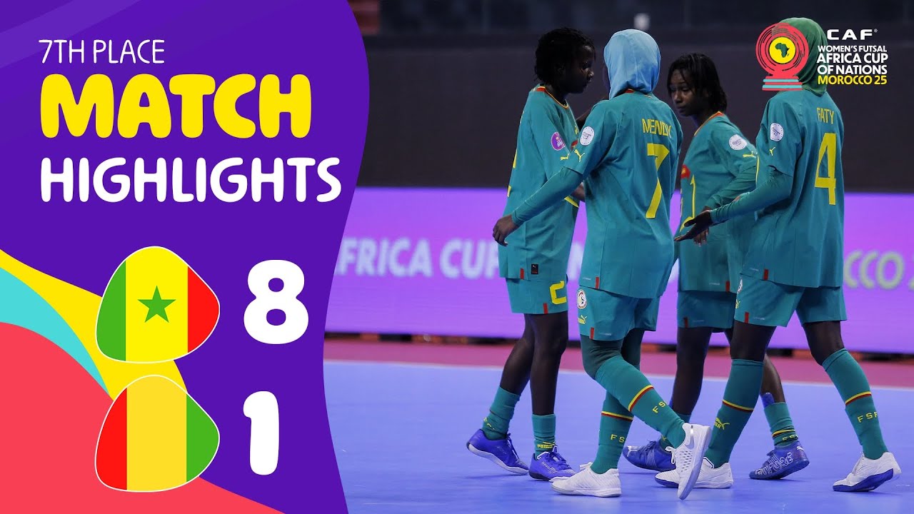 Senegal 8-1 Guinea | WAFCON Futsal 2025 | 7TH PLACE