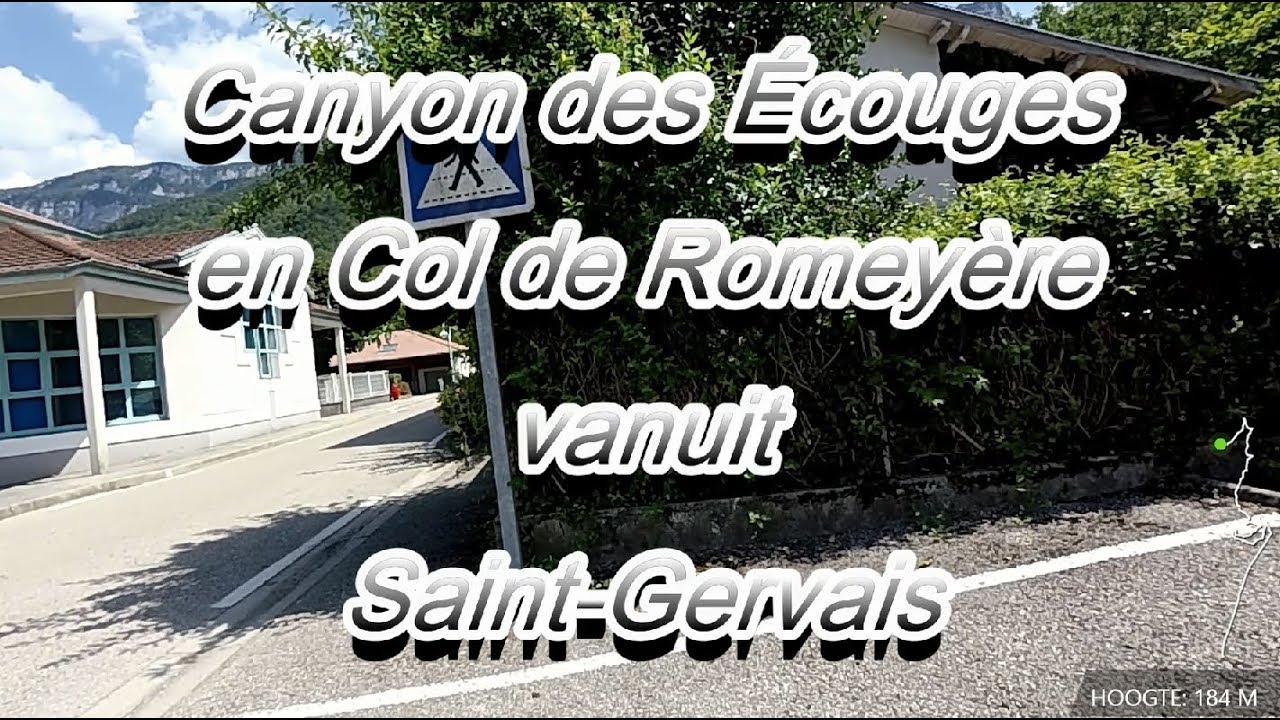 Canyon des &Eacute;couges en Col de Romey&egrave;re vanuit Saint-Gervais Honda Varadero XL 1000 2019