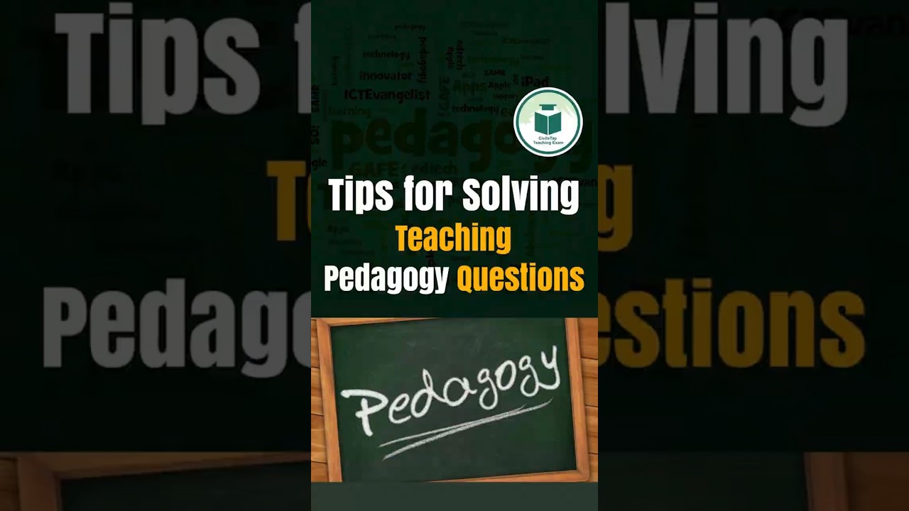 Top Tips to Solve Teaching Pedagogy Questions | CDP | Civilstap Teaching Exam #Shorts