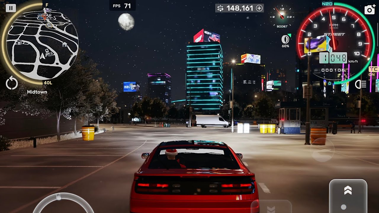 Playing CarX Street mobile on Oneplus Pad 3, 70fps🔥