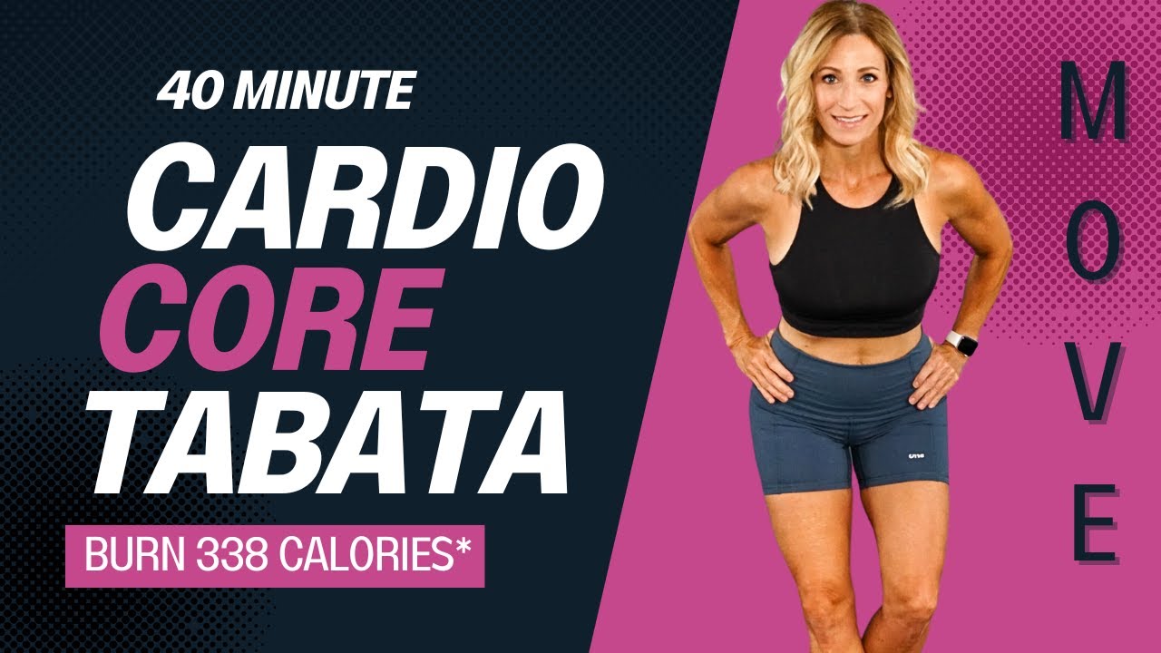 40 Minute Cardio and Core Tabata Workout | Low Impact Cardio & Abs Workout