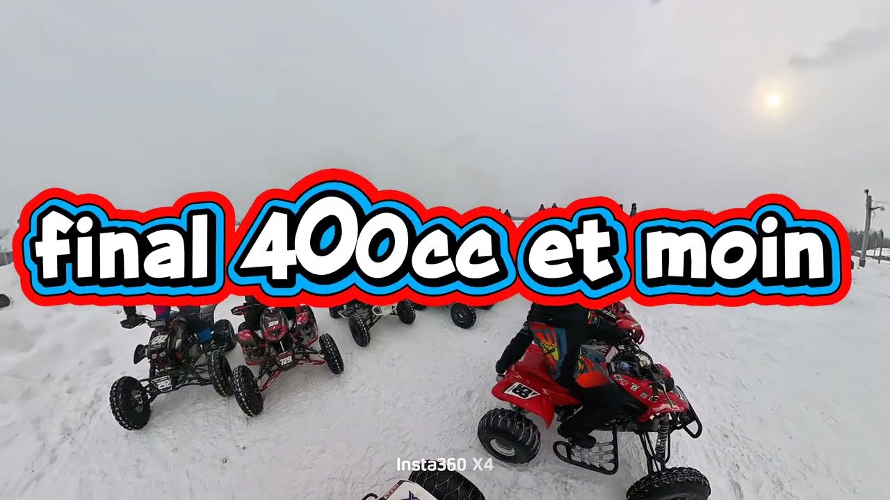 Atc 350x vs 400cc challenge vtt cookshire 7 février 2k26 final 400cc et moin 