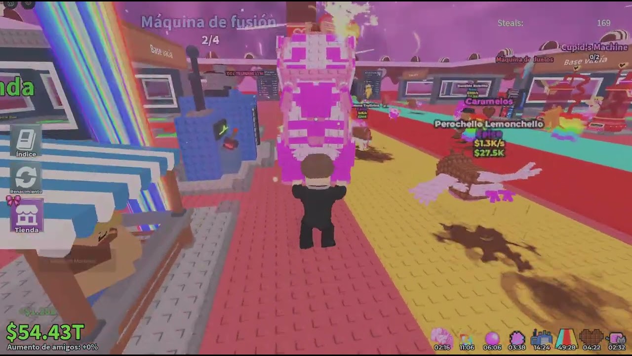 Steal a Brainrot Admin Abuse Evento San Valentín pt 1