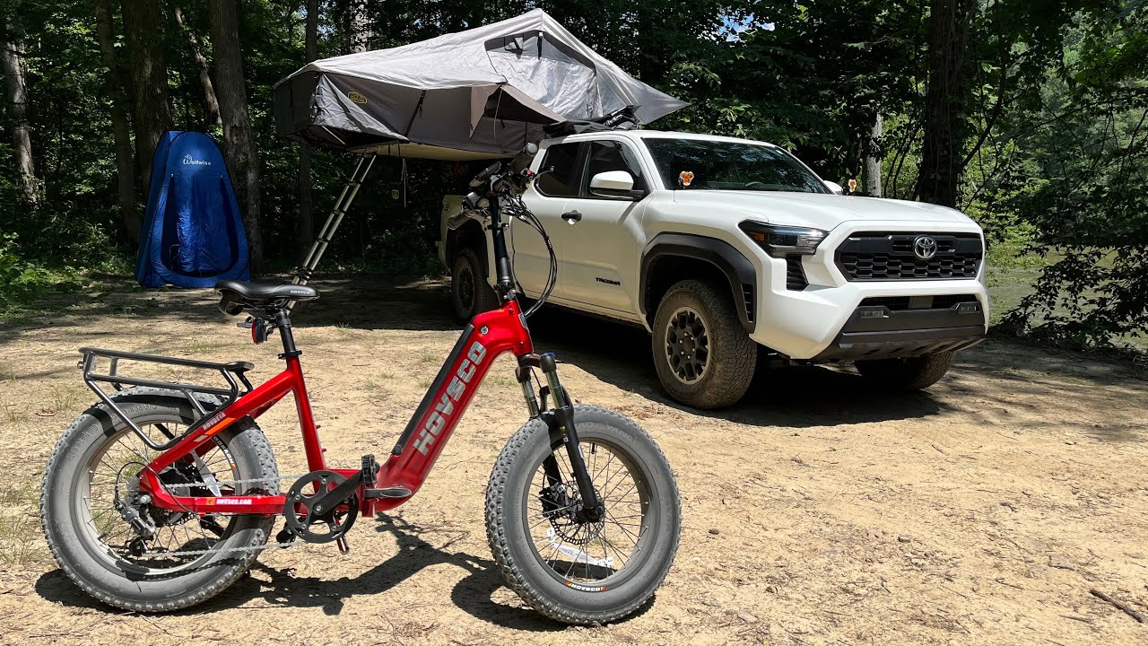 Camping with a Folding E-Bike |  HovBeta from Hovsco