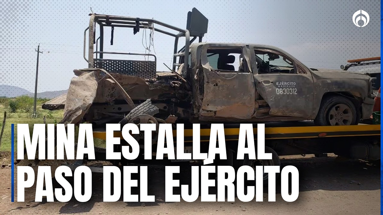 Ataque con explosivo en Apatzingán deja militares heridos