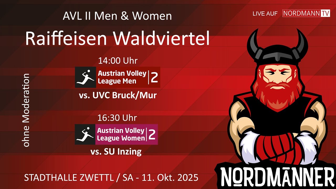 Volleyday der URW Raiffeisen Waldviertel AVL II Men & Women Teams