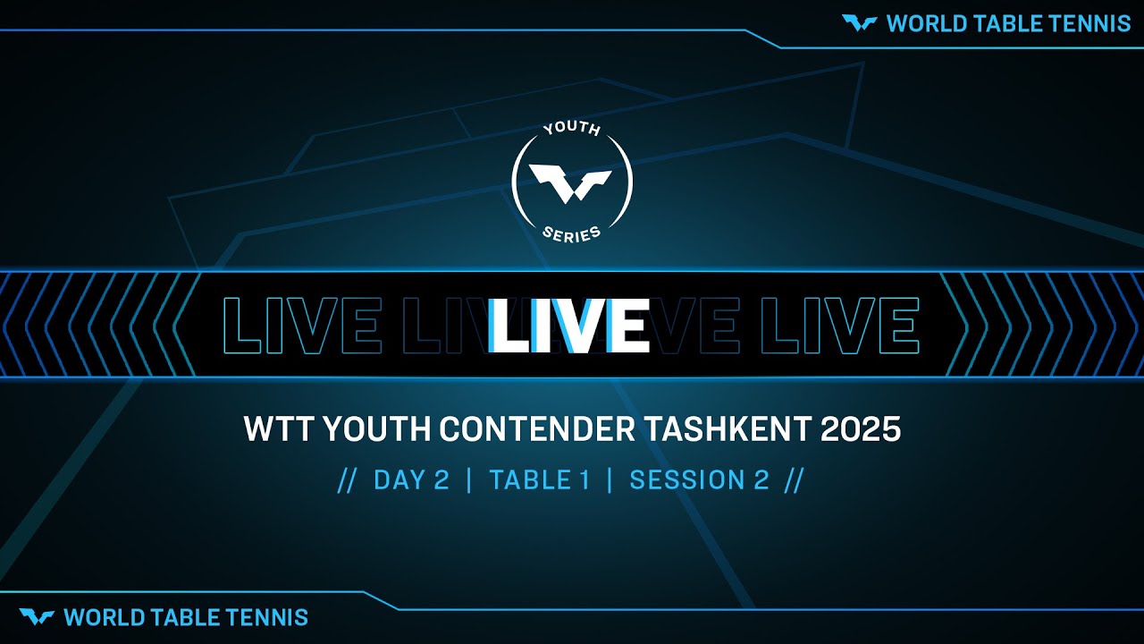 LIVE! | T1 | Day 2 | WTT Youth Contender Tashkent 2025 | Session 2