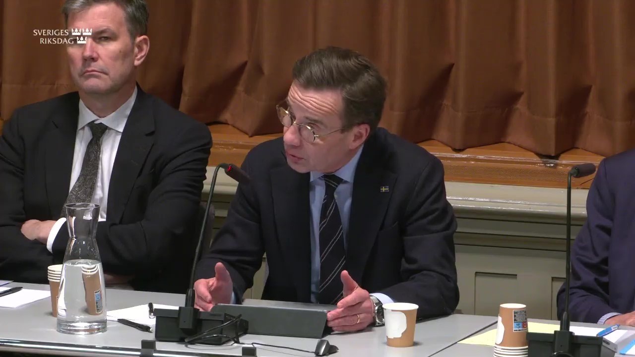 Öppet sammanträde i EU nämnden 22 januari 2026