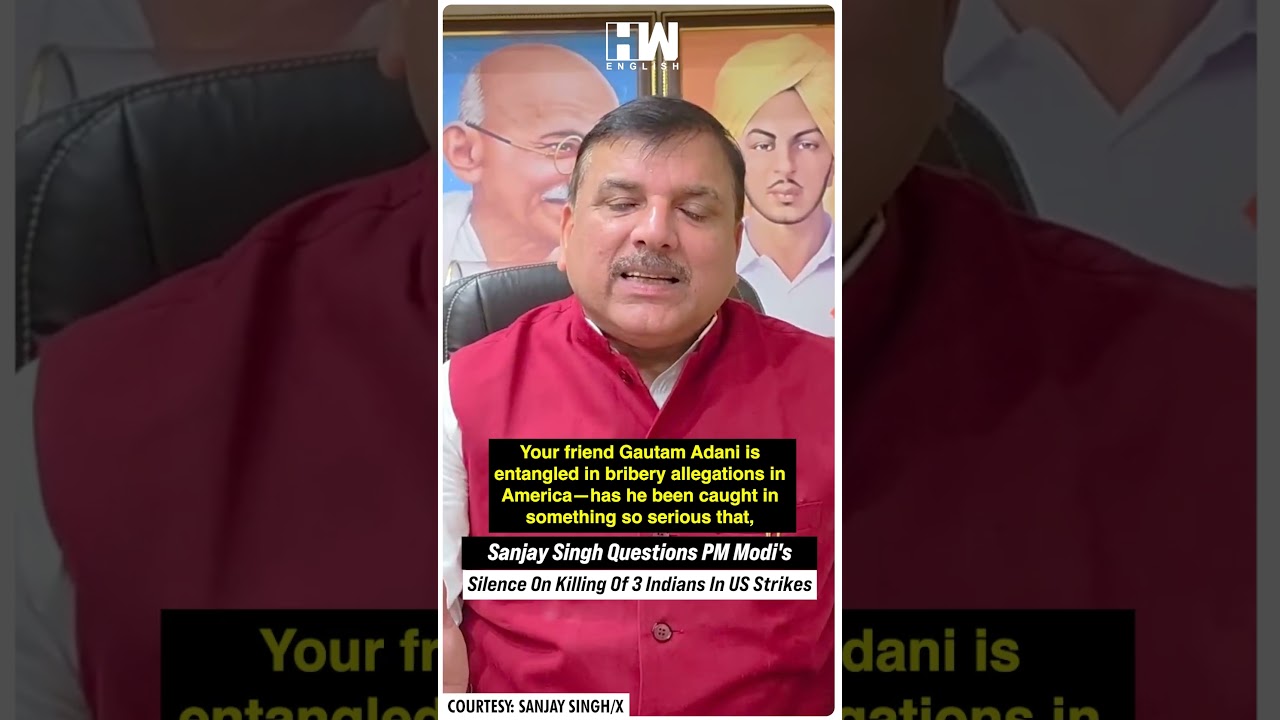 #Shorts | Sanjay Singh Questions PM Modi's Silence On Killing Of 3 Indians In US Strikes | Trump