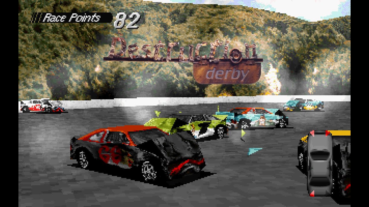 Destruction Derby / #24 The Bowl - Final (PC DOS 4K)
