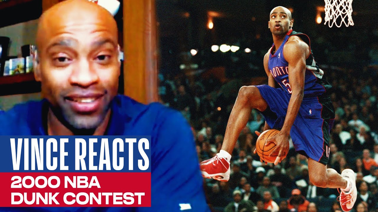 Vince Carter React To His ICONIC 2000 Slam Dunk Contest 👀🔥