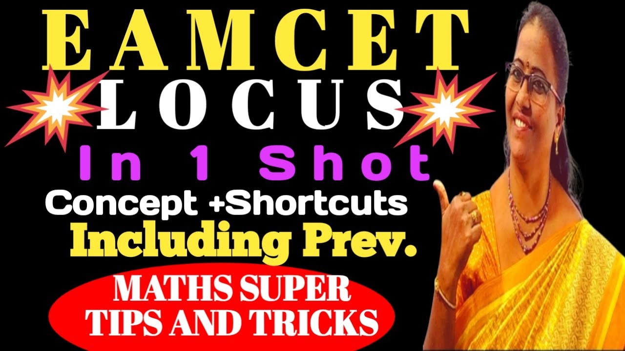 EAMCET Locus in 1 Shot Concept+Shortcuts+Prev  