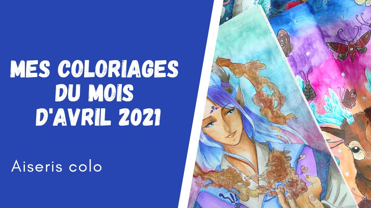 Mes coloriages du mois d'avril 2021