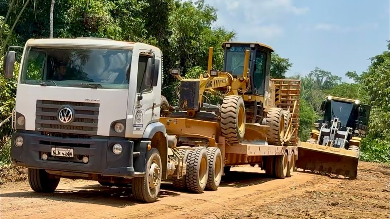 PÁ CARREGADEIRA, PATROL E CAMINHÕES PIPA‼️ ESTRADAS DO BRASIL. #trabalho #caminhão #obra 
