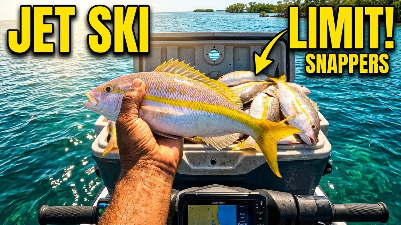 Yellowtail Snapper Limit. On a Jet ski Florida Keys 