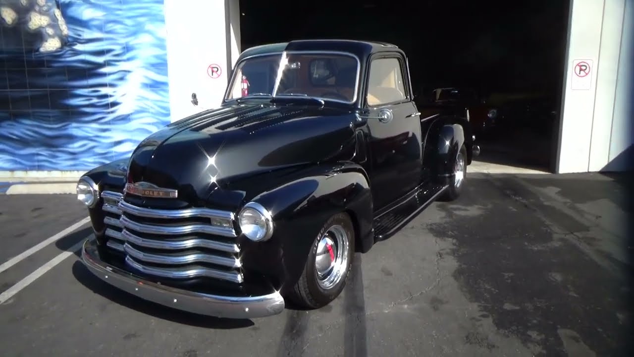 1950 Chevrolet 3100 resto-mod pickup test drive at Laguna Classic Cars