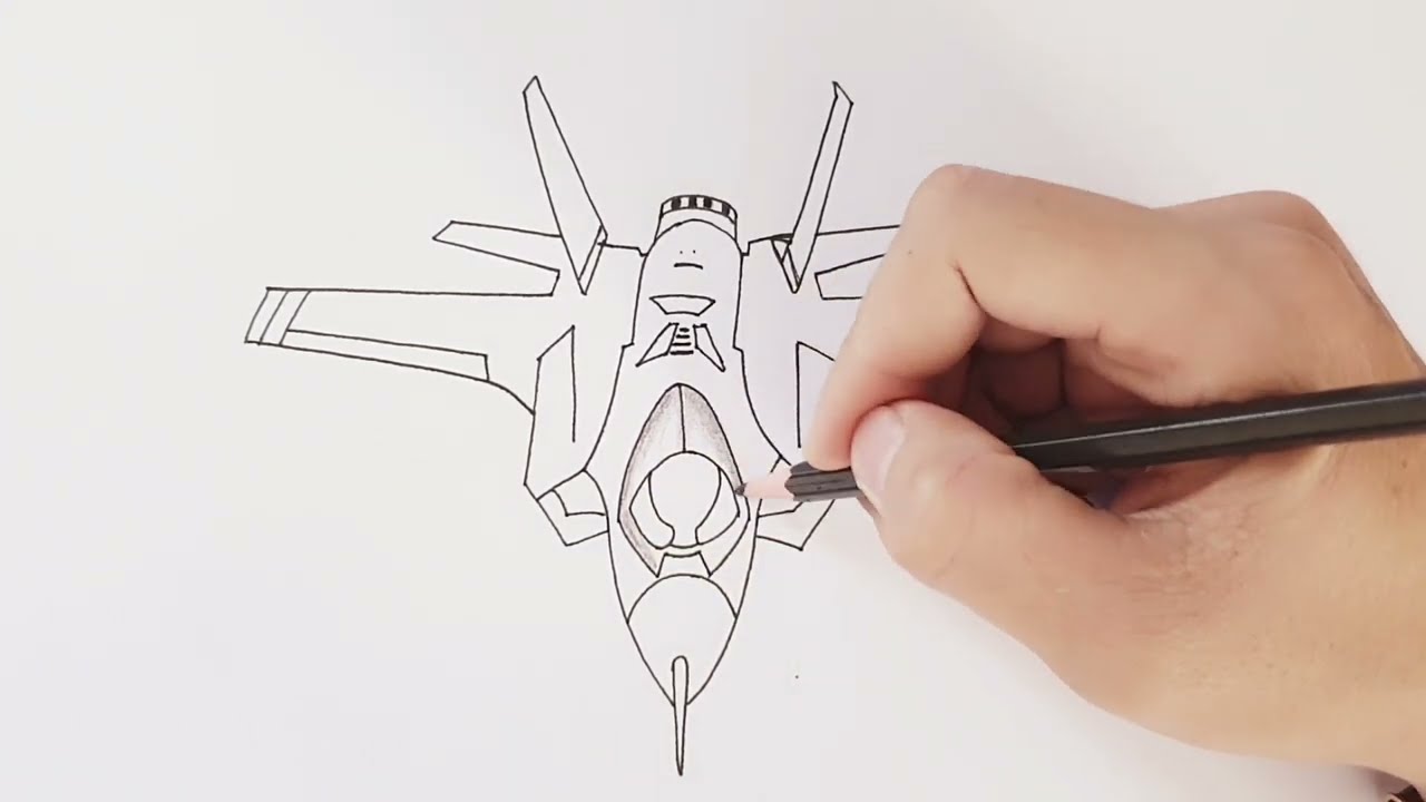 How To Draw US Air Force McDonnell Douglas F-15 Eagle Easy