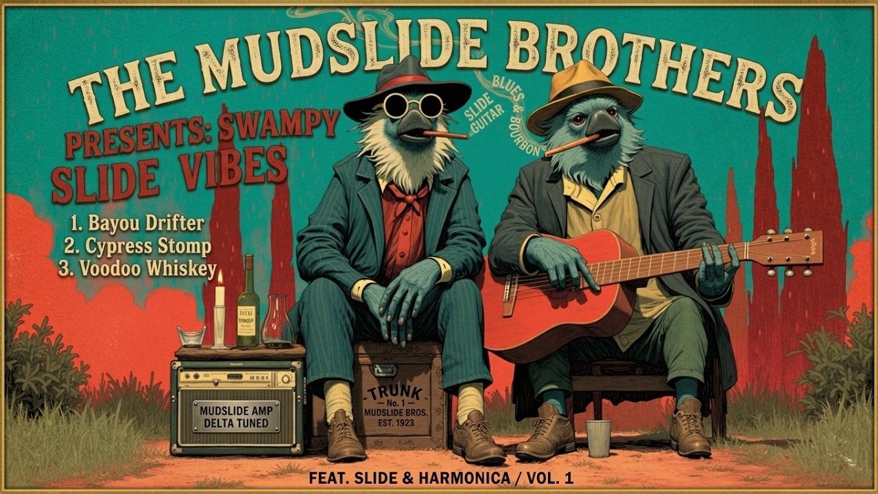 Deep South Blues | Swampy Slide Guitar Vibes | Raw Mississippi Roots for a Smoky Night Bar