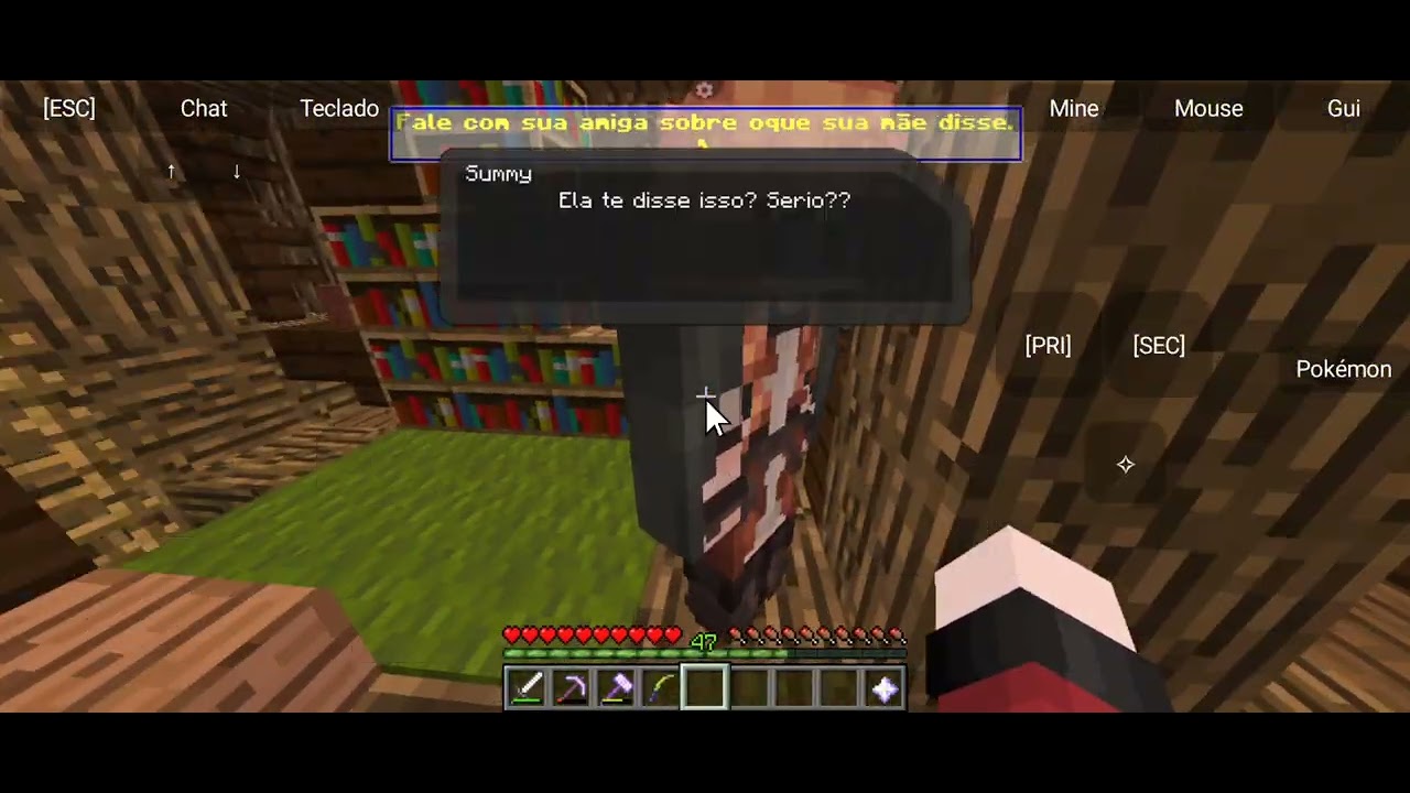 Fazendo prólogo da nova série no Pixelmon brasil