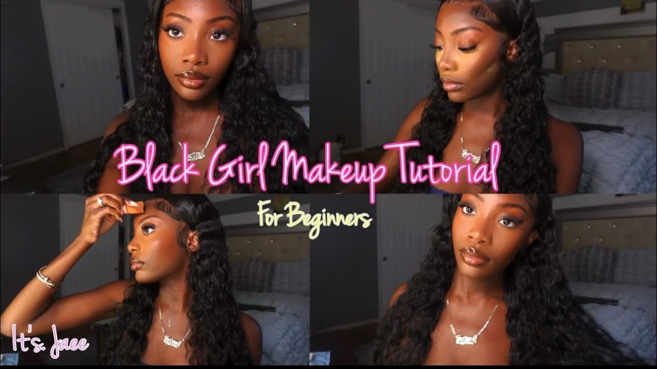 Black Girl Natural Makeup Tutorial * for beginners*