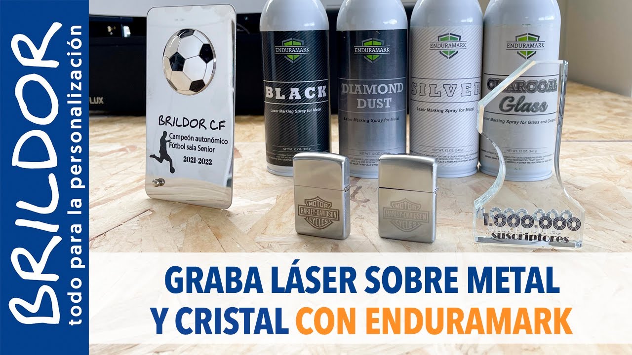 😲 CÓMO GRABAR METAL Y CRISTAL CON TU 💥 LÁSER Y ENDURAMARK