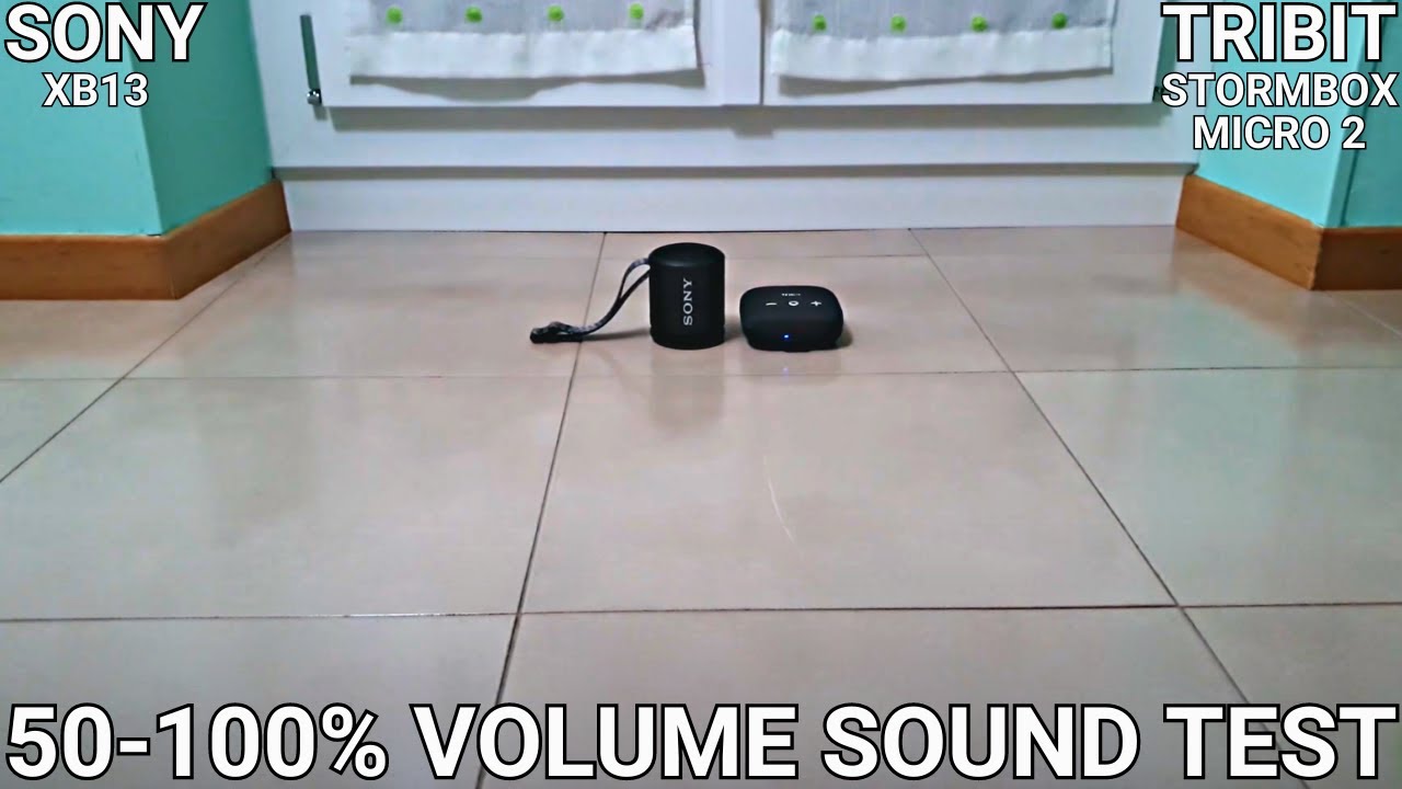 Sony Xb13 Vs Tribit Stormbox Micro 2 (50-100%Volume Sound Test)